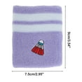 thumbnail image 4 of Unique Bargains 1 Pc Breathable Wristbands Comfortable Sports Wristband Badminton Purple White, 4 of 6