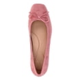 thumbnail image 4 of Time and Tru Women's String Bow Block Heel Ballet Shoes, Wide Width Available, 4 of 6