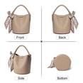 thumbnail image 4 of FALAN MULE Small Crossbody Bag for Women Vegan Leather Mini Bucket Handbags Shoulder Purse, 4 of 6