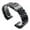 Black, variant on 19cm Steel Watchband Watch Band Bracelet Wrist Strap Black Silver Polished, Folding Clasp Buckle Type