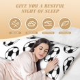thumbnail image 3 of Body Pillow Cover - Soft Body Pillow Pillowcase, Soccer football balls white cool Breathable Long Body Pillow Case Cover with Invisible Zipper 20x60in, 3 of 5