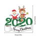 thumbnail image 3 of Inteprter 2021 Feliz Navidad pegatinas de pared ventana Santa Claus pegatinas de vidrio adornos navideños para el hogar adornos decoración de fiesta de Kits de decoración para fiestas 15*14.5 CM Inteprter HA002271-01, 3 of 6