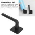 thumbnail image 4 of Estante para gorra de béisbol taladro negro para colgar sombreros para oficina ANGGREK Otros, 4 of 8