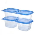 thumbnail image 2 of (6 pack) Mainstays 4 Pack 4.4Cup Plastic Square Food Storage Container, 2 of 8