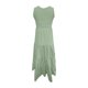 thumbnail image 4 of Vestido mini informal de playa sin mangas y con escote en V para mujer - Tejido elástico y ligero, para múltiples ocasiones, 4 of 5
