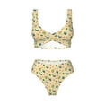 thumbnail image 4 of Daiia Sea Turtle And Whale Women's Bikini Set Two Piece Swimsuit High Waisted Bikini Adjustable Straps Bikini Perfect for Beach, Pool, and Summer Vacation-Large, 4 of 9