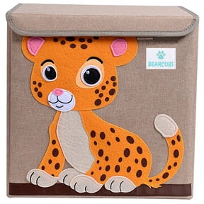 Bearcubs Folding Puppy Toy Box with Lid - Versatile Storage Organizer ...