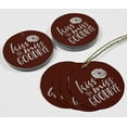 thumbnail image 4 of Inkdotpot Silver Foil Paper Hang Tags Kiss The Miss Goodbye Bridal Shower Favor Tags 100 Pieces, 4 of 6