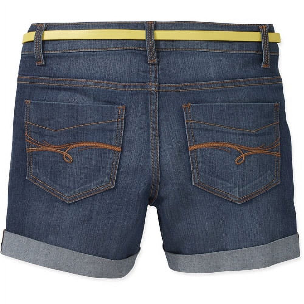 Women's Classic Denim Belted 4.5 Cuffed Shorts - image 2 of 2