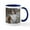 White/Navy Inside, variant on CafePress - Sable Sheltie Hiker Mug - 11 oz Ceramic Mug - Novelty Coffee Tea Cup