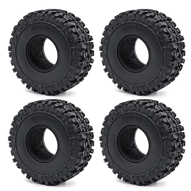 Neumáticos de goma Bewildely 1,9 pulgadas para 1/10 TRX4 D90 Crawler RC