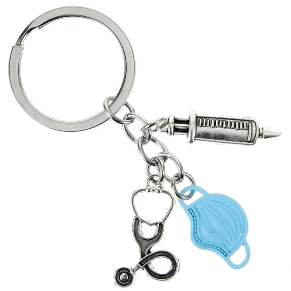 Doctor Keychain Wallet of The Lid Nurse Gifts Stethoscopes for Nurses Miss Blue
