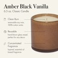 thumbnail image 2 of Lafco House & Home Black Amber Candle 6.5oz, 2 of 4