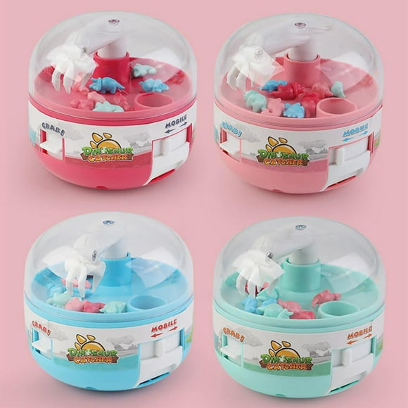 4 Pack Mini Claw Machine Toys for Kids Dinosaur Grabbing Capsule Machine Grasping and Grasping Capsule Machine Interactive Toys