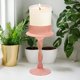 thumbnail image 1 of Candelabro cónico, candelabro, para centros de mesa de velas cónicas de pilar, candelabro de cristal, candelabro para decoración de fiestas y bodas rosa alto, 1 of 8
