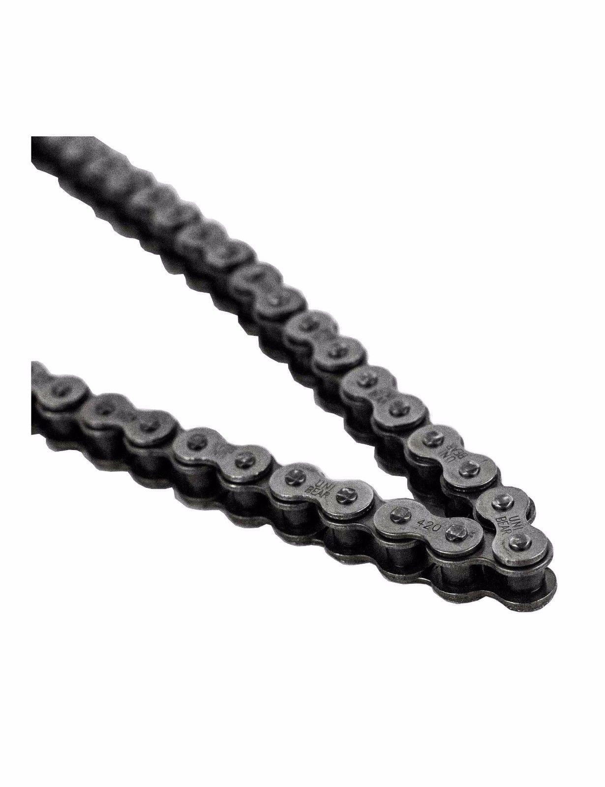 Motorcycle Standard Drive Chain – 420-120 Link (Grey) Unbranded