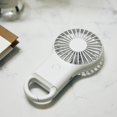 thumbnail image 4 of Mini Handheld Fan, Portable Personal Cooling Fan with Carabiner Clip, Rechargeable 3 Speed Buckle Hand Fan, Lightweight Pocket Size Hanging Buckle Fan, Battery Operated Small Hand Fan, White, 4 of 5