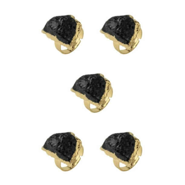 Sonducket Anillo De Dedo De Cristal Azul De Turmalina Creatividad Para Hombres Y Mujeres Anillo De Cola De Señora De Piedra Natural Único Type2 NO2