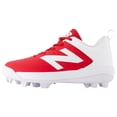 thumbnail image 2 of New Balance Youth 4040V8 Molded Baseball Cleats Red/White 2, 2 of 5