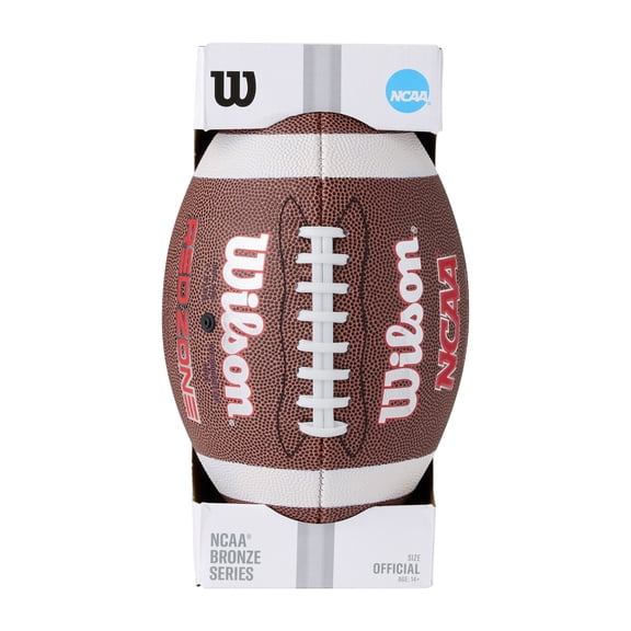 Wilson NCAA Red Zone Composite Football - Brown, Official Size (Ages 14 and up)