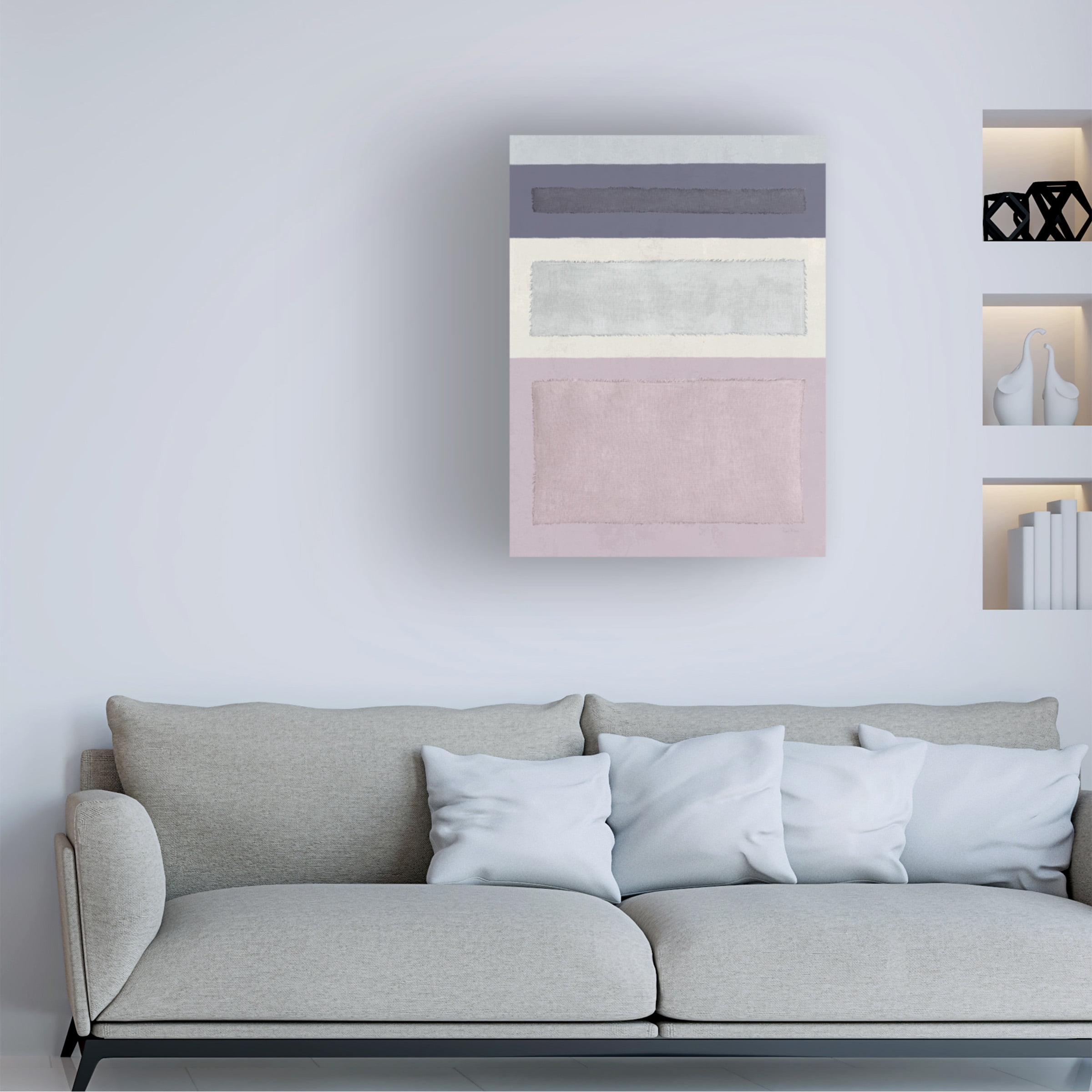 Piper Rhue 'Painted Weaving IV FB' Canvas Art