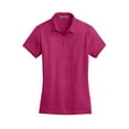 thumbnail image 5 of Port Authority Ladies Meridian Cotton Blend Polo-S (Pink Azalea), 5 of 6