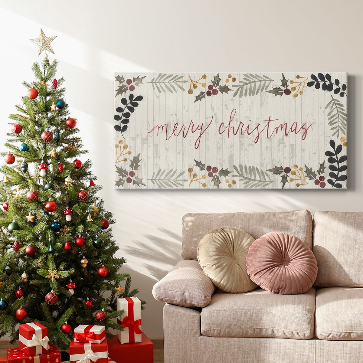 Christmas Wishes Collection C- Gallery Wrapped Canvas