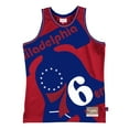 thumbnail image 2 of Men's Mitchell & Ness  Red Philadelphia 76ers Hardwood Classics Blown Out Fashion Jersey, 2 of 3