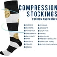 thumbnail image 4 of Coolnut Polka Dots Compression Socks for Men & Women 1 Pack, Knee High Stockings for Running, Sport, Hiking & Travel, 4 of 6
