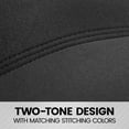 thumbnail image 6 of BDK UltraSleek Black Seat Covers for Cars Full Set, Two-Tone Front Seat Covers with Matching Back Seat Cover, Stylish Car Seat Covers with Split Bench Design, Automotive Interior Covers, 6 of 8
