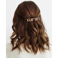 thumbnail image 2 of 2PCS Français Conception Cheveux Barrette Tortue Coquille Celluloïd Rectangle Pinces à Cheveux pour les Femmes, 2 of 5