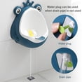 thumbnail image 4 of HALLO Orinal de entrenamiento para niños pequeños orinales de orina de baño divertido para entrenamiento de bebé (azul oscuro), 4 of 5