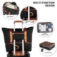 thumbnail image 6 of Smicure Carry On Luggage Set 5 Piece with Spinner Wheel, Hardside Lightweight Suitcase with Duffel Bag and Travel Essentials, Black, 6 of 7