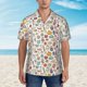 thumbnail image 2 of Fotbe Cooking Utensils Camisa Hawaiana para Hombre Unisex – Camisa Casual de Verano con Botones de Manga Corta de Algodón y Lino,XX-Large, 2 of 7