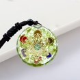 thumbnail image 4 of Colgantes de piedras naturales Zulema Piedra de olivo collar de piedra de cristal, 4 of 7