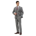 thumbnail image 3 of Mens Tweed 3 Piece Suit Set Hybrid Fit Notch Lapel Jacket Vest and Dress Pants, 3 of 4