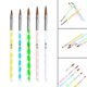 thumbnail image 2 of 5 Pcs Nail Art Brush Tool Set Acrylic Painting Drawing Brushes Pens Cuticle Pusher Tool Colorful 5PCS, 2 of 5