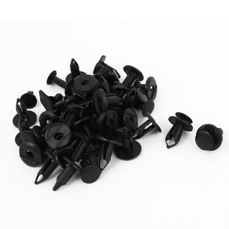 Replacement Rivets - Uxcell 6mm x 5mm Plastic Replacement Car Bumpers Rivets Fasteners Clips Black(50-pack)