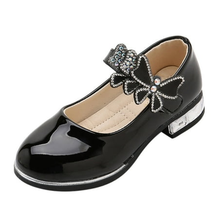 

Shoes Kids Sandals Bling Toddler Shoes Princess Mary Non-Slip Bow Girls Baby Shoes