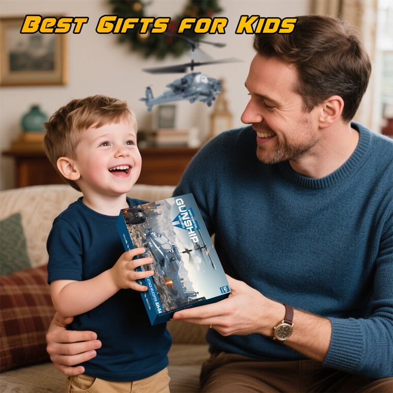 JoyStone RC Helicopter AH-64, 3 Speed Modes, Gray photo 5