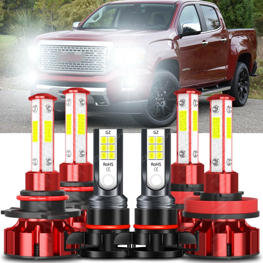 Passenger Side Tail Light Assembly For GMC Canyon (2015-2022) - Red Lens, Chrome Housing, Includes Bulbs