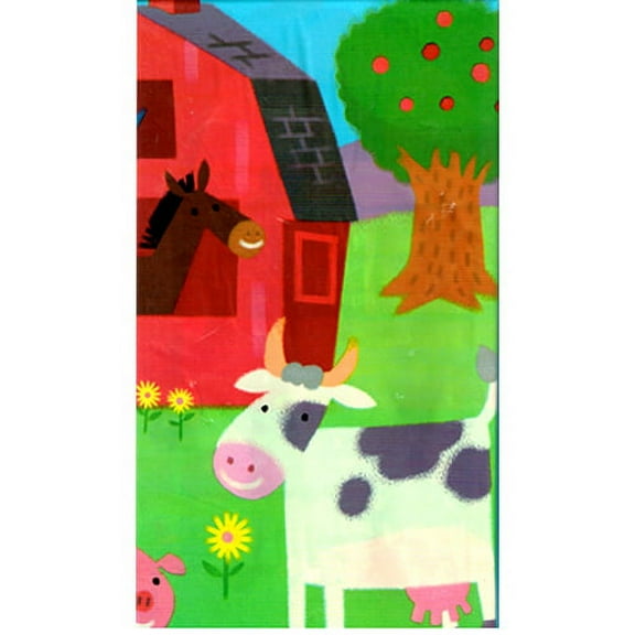 Barnyard EIEIO Plastic Table Cover (1ct)