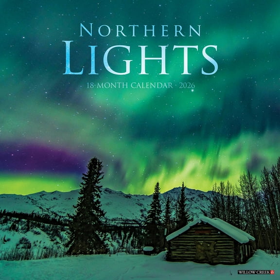 Northern Lights 2026 Wall Calendar, (Paperback)