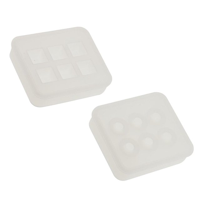 Moldes para hacer joyas perfecl 2 Piezas Surtido De Silicona Forma Cuadrada
