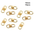 thumbnail image 3 of Sonducket 10 piezas cierre de gancho giratorio Color sólido artesanía llavero conector hecho a mano artesanía llavero conexión llavero Ropa, zapatos y accesorios Miscelánea Oro 19 mm largo Sonducket AP015715-04, 3 of 6