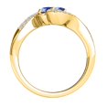 thumbnail image 4 of Aonejewelry 1.10 Ct Two Stone Sapphire and Diamond Ring 14K Yellow Gold, 4 of 4