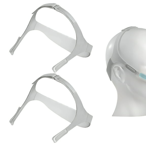 XIRQI 2-Pack Nuance Pro Headgear Compatible with Nuance Pro Cpap Mask,Replacement Headgear Straps Compatible with Nuance Pro Cpap Headgear,Medium