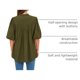 thumbnail image 4 of Camisa PRETTYGARDEN Verano 2025 Manga Corta Farol Verde Militar L, 4 of 9
