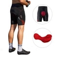 thumbnail image 3 of Santic Cycling Shorts Padded for Mens Bicycle Riding Pants Bike Shorts Cycle Tights Reddle 3XL, 3 of 7