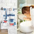 thumbnail image 7 of Yayeee 100% Cotton Hand Towels for Bathroom 16" x 28" Soft Absorbent Kitchen Towel, Dark Blue Hand Drawn Sailboats, 7 of 7